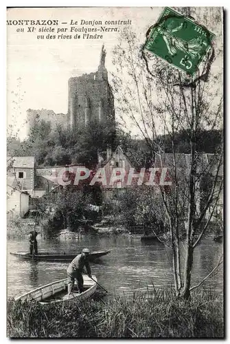 Cartes postales Montbazon Le Donjon Construit au Par Foulques Nerra Vu des Rivers de l Lndre