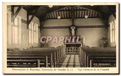 Cartes postales Preventorium A Ricordeau Commune de Varades Vue Interieure de la Chapelle