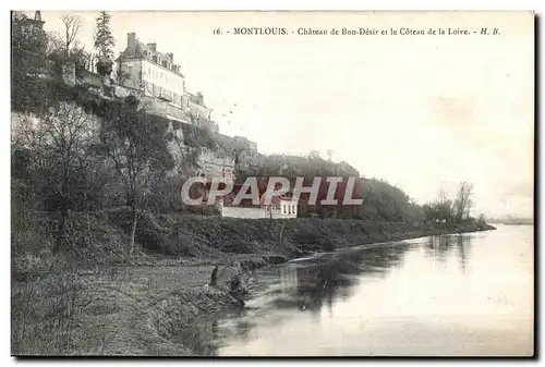 Cartes postales Montlouis Chateau de Bon Desir et le Chateau de la Loire