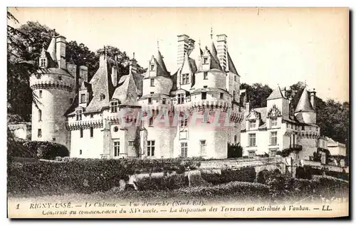 Cartes postales Rigny Usse Le Chateau Vue d Ensemble