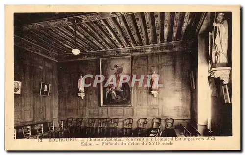 Cartes postales Bourgueil Chateau Abbatial Salon