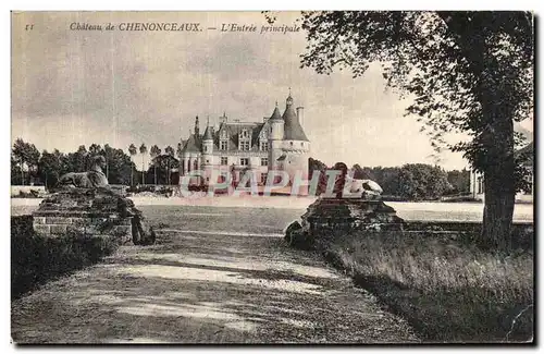 Ansichtskarte AK Chateau de Chenonceaux L Entree Principale