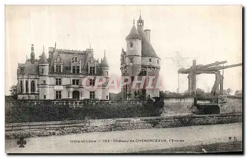 Cartes postales Le Chateau de Chenonceaux L Entree