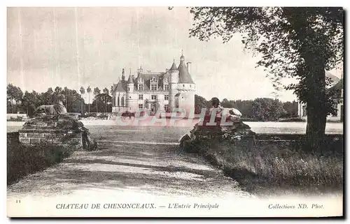 Ansichtskarte AK Le Chateau de Chenonceaux L Entree Principale