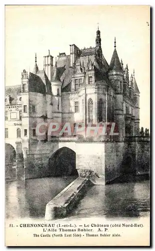 Cartes postales Chenonceaux Le Chateau L Aile Thomas Bohier