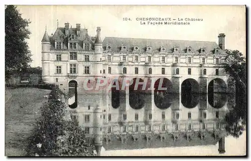 Cartes postales Chenonceaux Le Chateau La Facade Meridionale