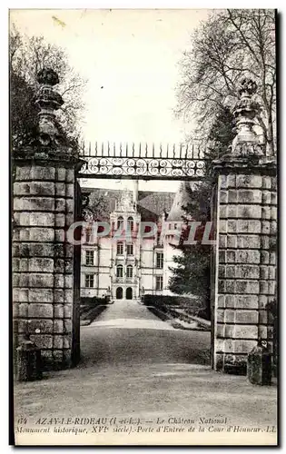 Cartes postales Azay Le Rideau Le Chateau National Monument Historique