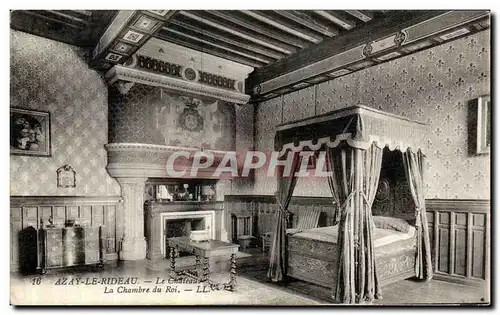 Ansichtskarte AK Azay Le Rideau Le Chateau La Chambre du roi