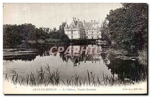 Cartes postales Azay Le Rideau Le Chateau Facade Orientale