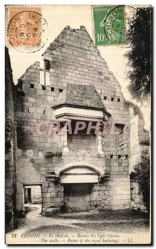 Ansichtskarte AK Chinon Le Chateau Ruines des Logis royaux