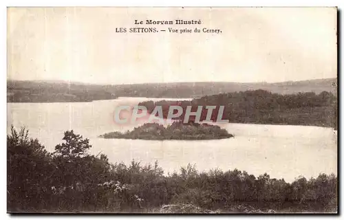 Cartes postales Le Morvan Illustre Les Settons Vue Prise du Cerney