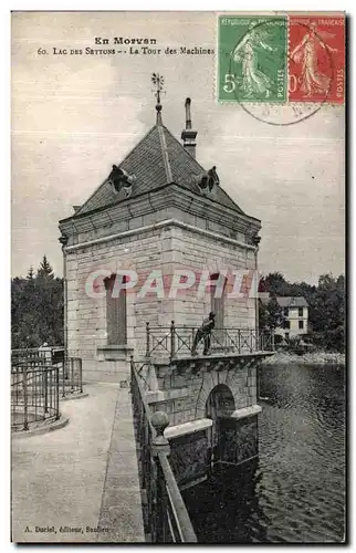 Cartes postales Le Morvan Lac des Settons La tour des machines