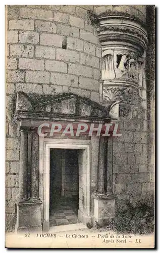 Cartes postales Loches Le Chateau Porte de la Tour Agnes Sorel