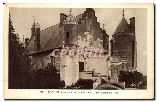 Ansichtskarte AK Loches Le Chateau partie Sud Du Logis Du roi