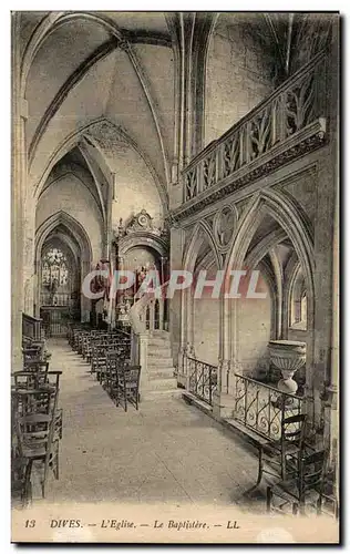 Cartes postales Dives L Eglise Le Baptistere