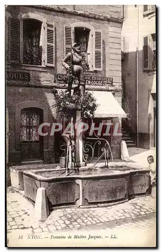 Ansichtskarte AK Nyon Fontaine de Maitre Jacques