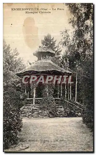 Ansichtskarte AK Ermenonville Le Parc Kiosque Chinois