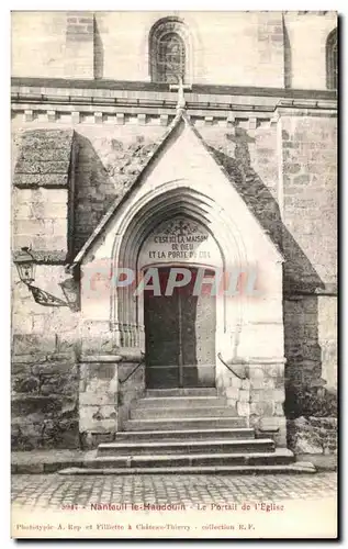 Cartes postales Nanteuil Le Haudouin Le Portail de l Eglise