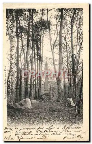 Cartes postales Pont Ste Maxence Foret d Halatte L Obelisque