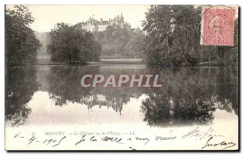 Ansichtskarte AK Mouchy Le Chateau Vu de l Etang