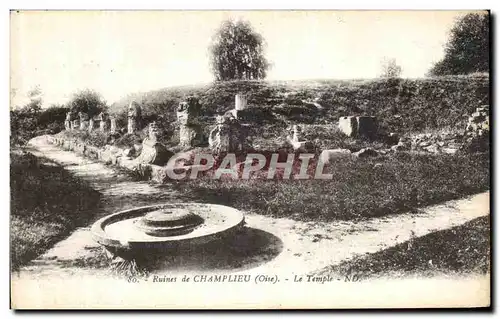 Cartes postales Ruines de Champlieu Le Temple