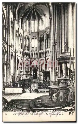 Cartes postales Cathedrale de Noyon Le Transept Nord