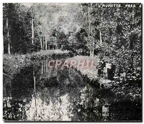Cartes postales L aunette pres Senlis publicite A la maison Doree Boulevard Barbes Paris