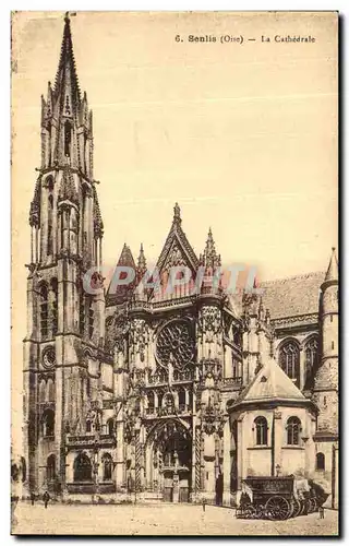 Ansichtskarte AK Senlis La Cathedrale