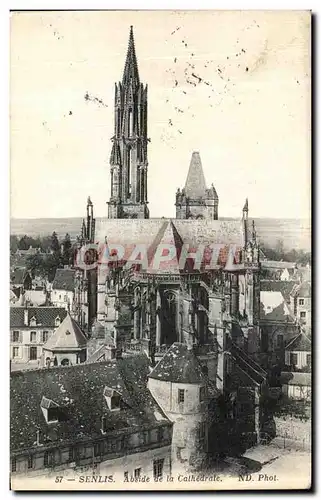 Ansichtskarte AK Senlis Abside de la Cathedrale