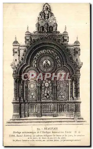 Cartes postales Beauvais Horloge Astronomique