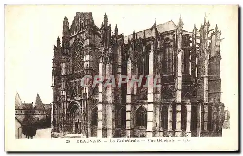 Ansichtskarte AK Cathedrale La Vue Generale Beauvais