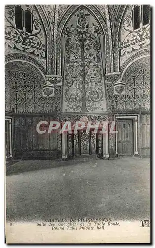 Cartes postales Pierrefonds Chateau Salle des chevaliers de la table ronde