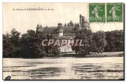 Cartes postales Pierrefonds Le Chateau de Vu Du Lac