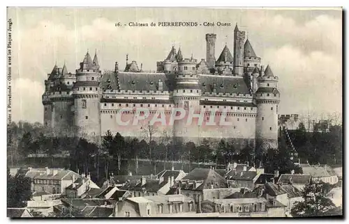 Cartes postales Chateau de Pierrefonds Cote Ouest