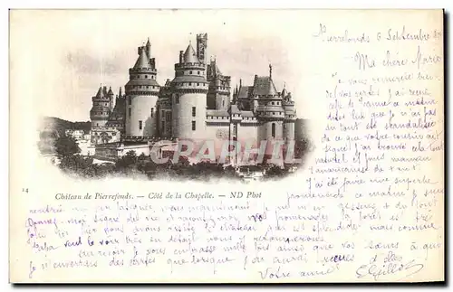 Cartes postales Chateau de Pierrefonds Cote de la Chapelle