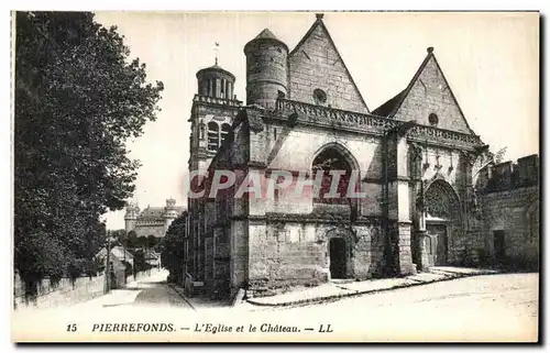 Cartes postales Pierrefonds L Eglise et le Chateau