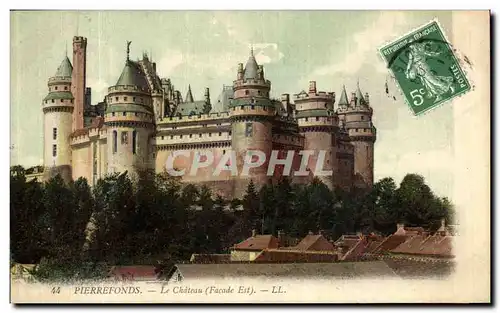 Cartes postales Pierrefonds Le Chateau Facade Est