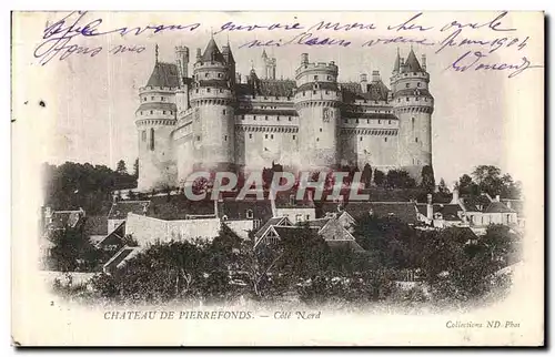 Cartes postales Chateau de Pierrefonds Cote Nord