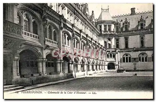 Cartes postales Pierrefonds Colonnade de la Cour d Honneur