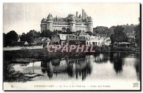 Cartes postales Pierrefonds Le Lac et le Chateau