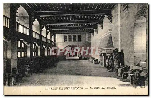 Cartes postales Chateau De Pierrefonds La Salle des Gardes