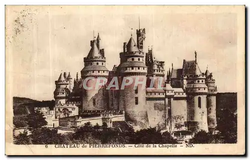 Ansichtskarte AK Chateau de Pierrefonds Cote de la Chapelle