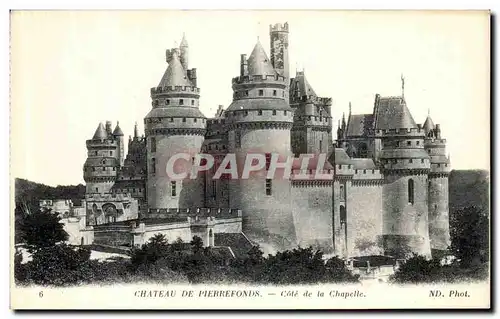 Cartes postales Pierrefonds Cote de la Chapelle