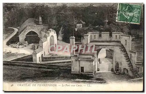 Ansichtskarte AK Chateau de Pierrefonds Le Parc aux Cerfs