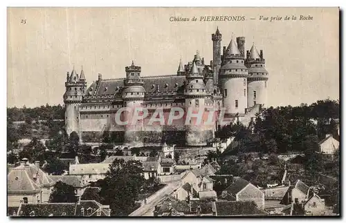 Cartes postales Chateau de Pierrefonds Vue Prise de la Roche