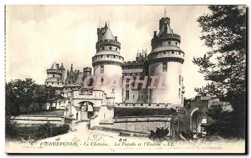 Ansichtskarte AK Pierrefonds Le Chateau La Facade et l Entree