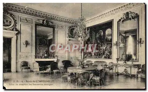 Cartes postales Palais de Compiegne Salon reception des Souverains etrangers