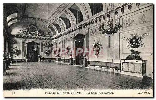 Cartes postales Palais De Compiegne La Salle des Gardes