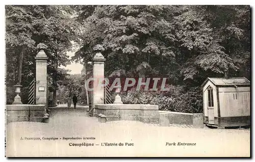 Ansichtskarte AK Compiegne L Entree du Parc