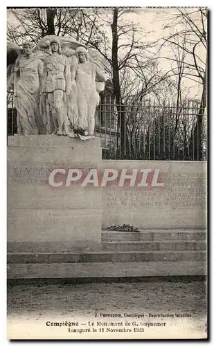 Ansichtskarte AK Compiegne Le Monument de G Guynemer